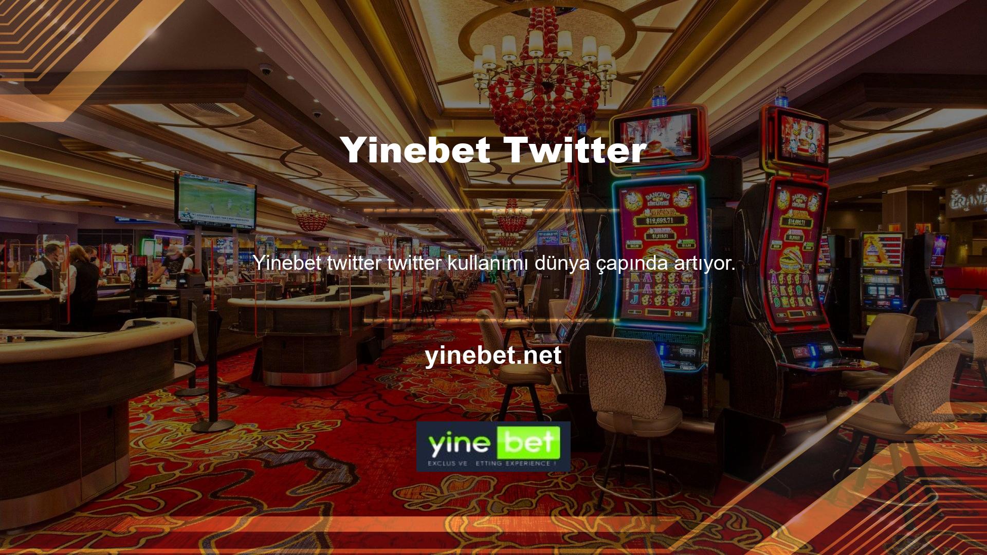 Sonuç olarak, casino siteleri, insanların bu sitelerde çok fazla zaman geçirdiğini fark etti ve resmi sosyal medya hesaplarını Twitter'da açtı