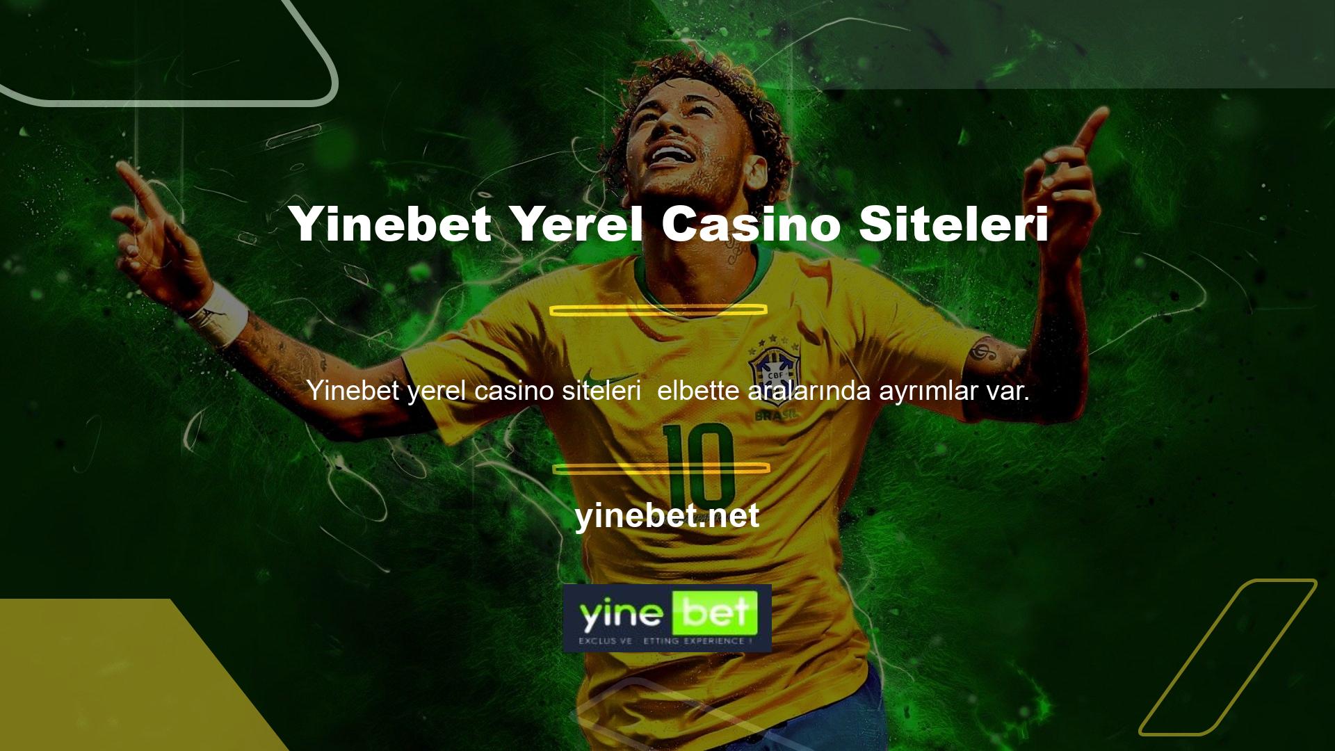 Elbette yerel casino siteleri var ancak yabancı siteleri tercih etmenizin birkaç zorlayıcı nedeni var